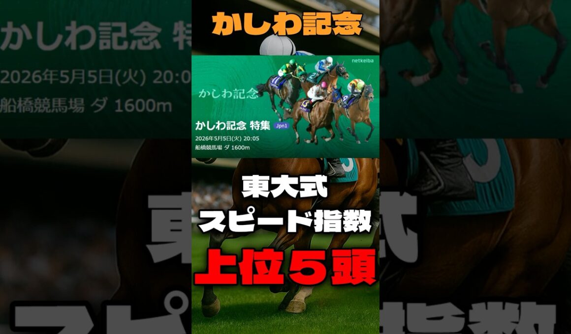 【かしわ記念２０２６】天皇賞春はヴェルテンベルクを指数５位で推奨！東大式スピード指数による競馬予想