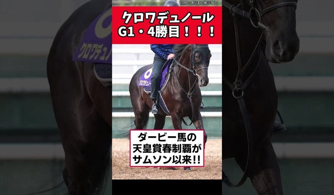 クロワデュノールG1・4勝目！！！！！　【競馬反応集】　＃天皇賞春　＃クロワデュノール