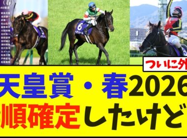天皇賞・春2026枠順確定したけど…【競馬】