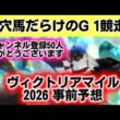 ヴィクトリアマイル2026事前予想（穴馬だらけ！）