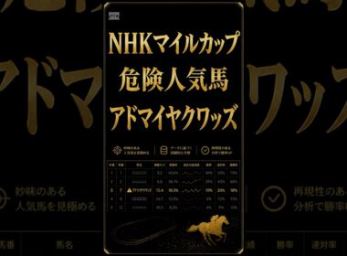 2026年NHKマイルカップ危険な人気馬 #競馬 #競馬予想#nhkマイルカップ
