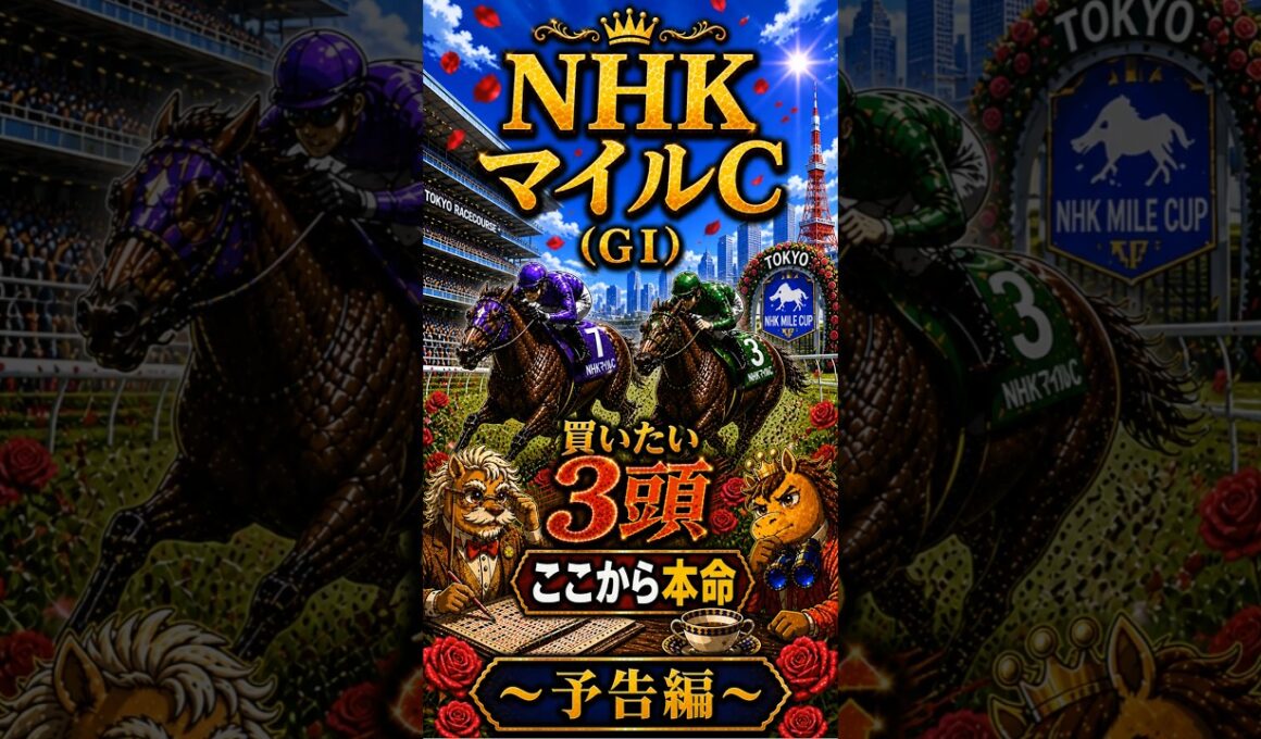 6週連続重賞🎯へ【競馬予想🏇】厳選‼️GⅠNHKマイルC2026🏆買いたい3頭🤩（予告編）#競馬 #競馬予想 #中央競馬予想 #中央競馬 #馬券#shorts