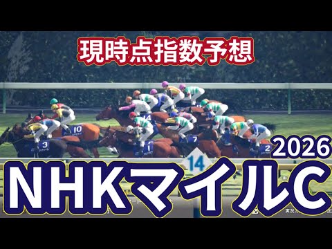 【NHKマイルカップ2026】【現時点指数予想】枠確定前シミュレーション 3歳マイル王の栄冠は誰の手に、上位に来る馬はS?A?評価の可能性あり！ #4165