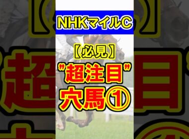 【NHKマイルＣ】超注目の穴馬①！#競馬 #競馬予想 #nhkマイルカップ #shorts
