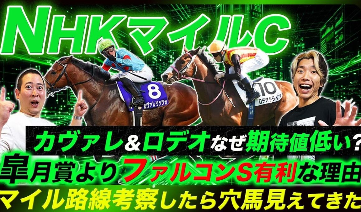 【NHKマイルC】カヴァレリッツォより穴馬買うべき明確な理由をマイル路線の構造から考察していく