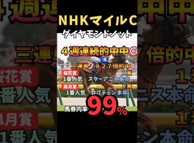 【NHKマイルC2026】馬券内率99%/ダイヤモンドノット#nhkマイルカップ #ダイヤモンドノット #競馬 #競馬予想 #中央競馬予想 #競馬予想tv #うまログ #ウマキング #粗品