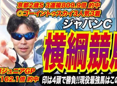 【ジャパンカップ2025】横綱競馬で押し切る！！印は４頭で勝負！！現役最強馬はこの馬です【競馬予想/全頭診断】