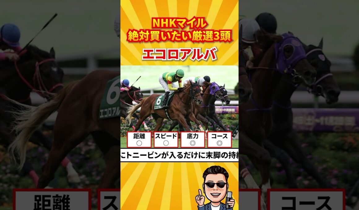 【NHKマイルC2026】絶対買いたい厳選3頭#競馬 #競馬予想 #NHKマイルC
