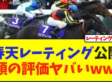 天皇賞春2026 レーティング公開！5頭の評価ヤバいwww【競馬】