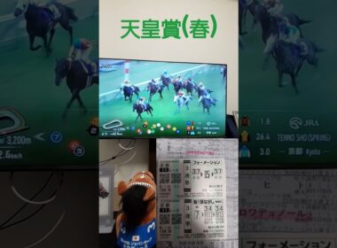 天皇賞(春)2026 #競馬 #horse #的中 #天皇賞春 #クロワデュノール #北村友一 #京都 #京都競馬場 #三連単