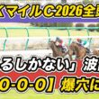 【NHKマイルカップ2026全頭診断】「2.0.0.0」爆穴を“S”抜擢！　「荒れるしかない」GI予想の参考に