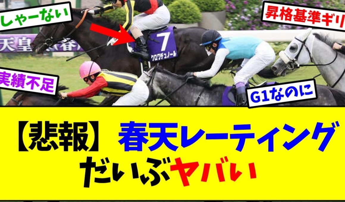 【天皇賞春2026】レーティング発表！クロワデュノールは妥当なの…？←これ【競馬】