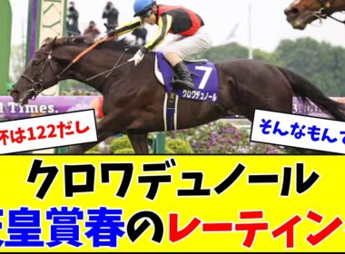 クロワデュノール、天皇賞・春のレーティングがこちら