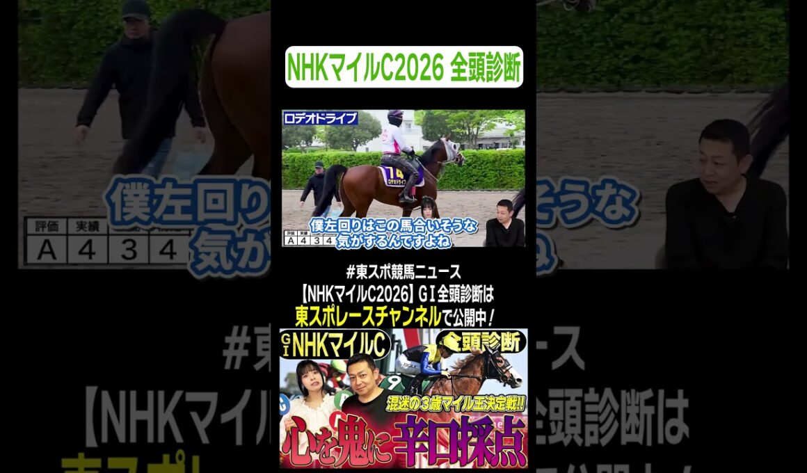 【 #NHKマイルC2026 】辛口採点？！混迷の3歳マイル決定戦を競馬記者が徹底解説！GⅠ全頭診断！！《東スポ競馬》#shorts