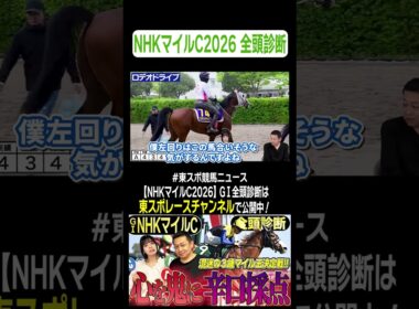【 #NHKマイルC2026 】辛口採点？！混迷の3歳マイル決定戦を競馬記者が徹底解説！GⅠ全頭診断！！《東スポ競馬》#shorts