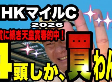 【NHKマイルC2026】皐月賞に続き天皇賞春も的中！した馬群マスターで4頭に絞る！
