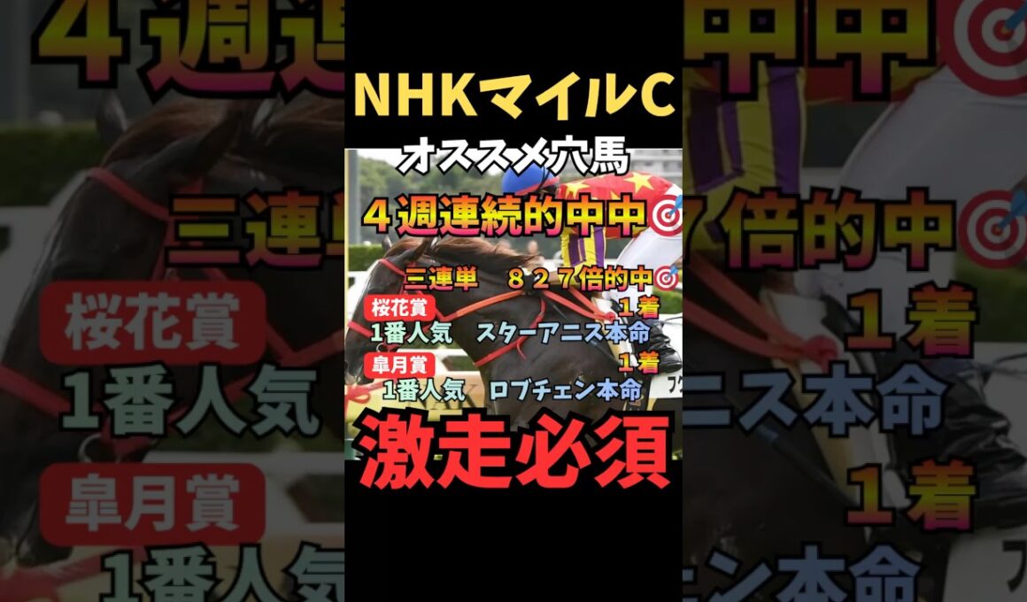 【NHKマイルC2026】オススメ穴馬/フクチャンショウ#nhkマイルカップ #フクチャンショウ #競馬 #競馬予想 #うまログ #ウマキング #中央競馬予想 #競馬予想tv #粗品