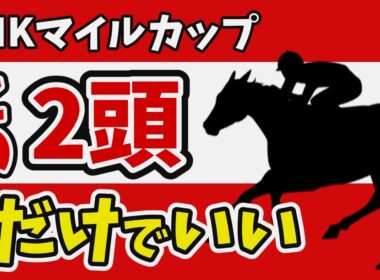 【NHKマイルカップ2026】鉄板の本命、激走の穴馬。この2頭だけでいい