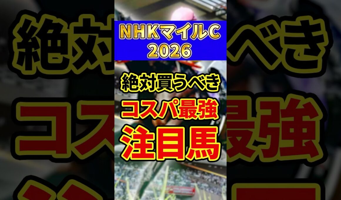 【NHKマイルカップ 2026】絶対買うべきコスパ最強注目馬1頭を紹介！#競馬 #競馬予想 #nhkマイルカップ