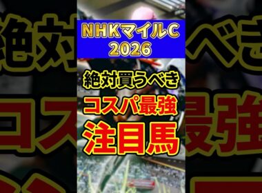 【NHKマイルカップ 2026】絶対買うべきコスパ最強注目馬1頭を紹介！#競馬 #競馬予想 #nhkマイルカップ