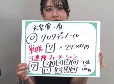 【天皇賞・春】まりえさん 大当たり！7番クロワデュノール 単勝1.8倍×27,300円=49,140円｜キャプテン渡辺の自腹で目指せ100万円！｜
