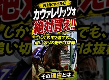 【NHKマイルC最終結論】カヴァレリッツォ絶対買え!! 皐月賞大敗は罠 #競馬 #軍師ai #競馬分析