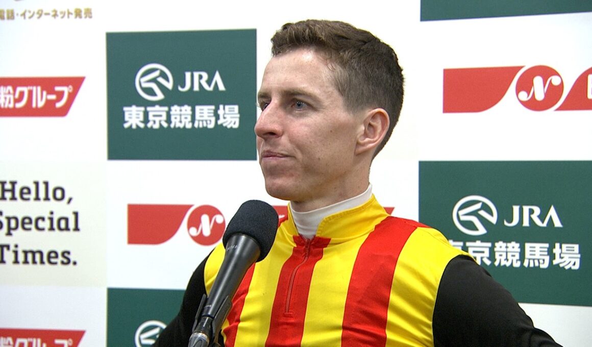 【NHKマイルカップ・GⅠ】ゴール寸前で差し切り勝利！勝利騎手インタビュー D.レーン騎手  【みんなのKEIBA】