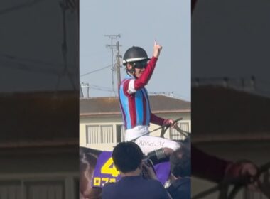 皐月賞2026ウイニングラン ロブチェンと松山弘平騎手