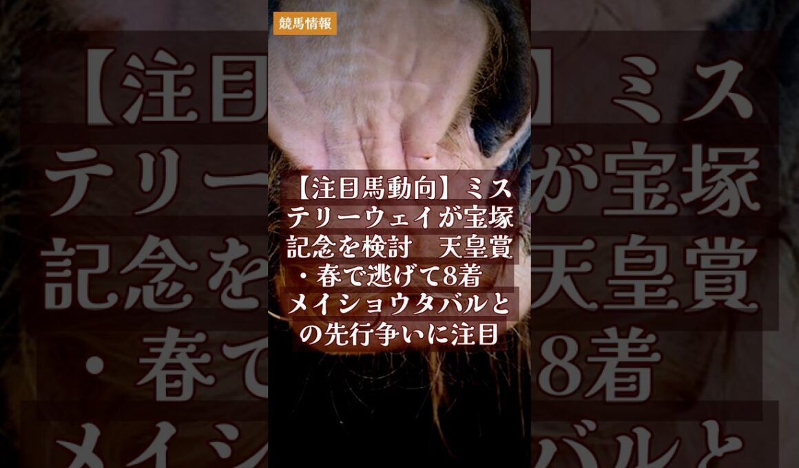 【注目馬動向】ミステリーウェイが宝塚記念を検討　天皇賞・春で逃げて8着　メイショウタバルとの先行争いに注目｜競馬情報 2026年5月12日 #Shorts