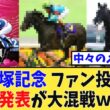 【宝塚記念】ファン投票中間発表が大混戦でヤバいｗｗｗ【競馬反応集】