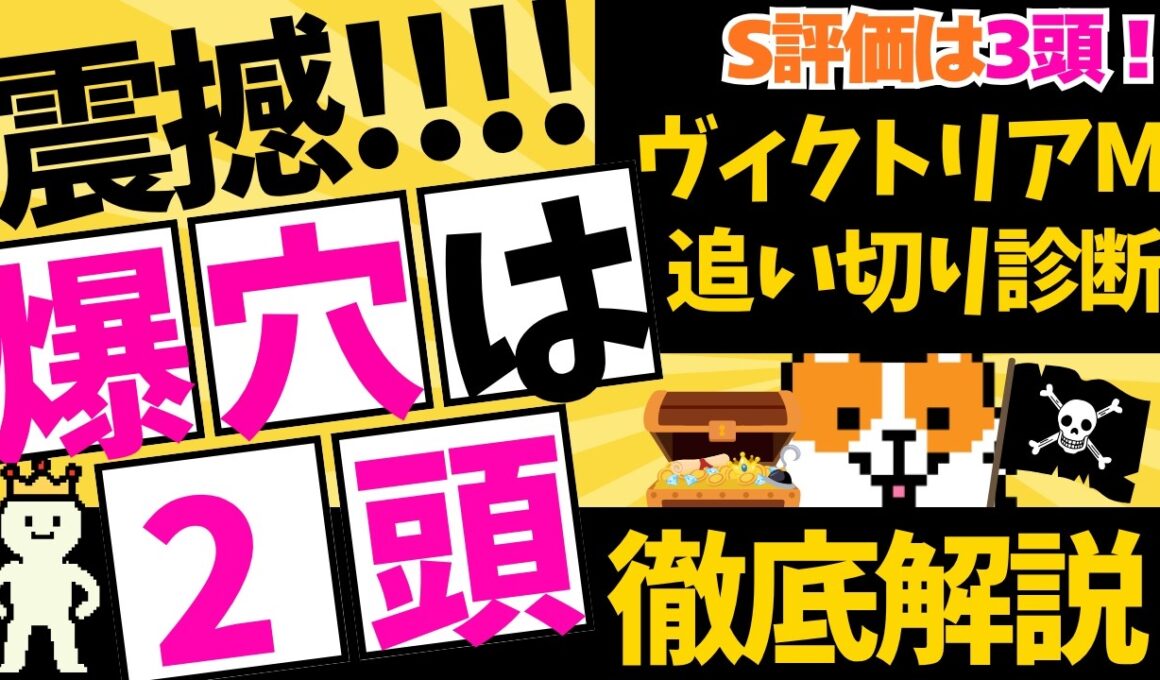 追い切り診断【ヴィクトリアマイル 2026】ワイド1点買い目公開！最終追い切りBest5！「究極仕上げのS評価」を獲得した馬はコノ爆穴1頭！