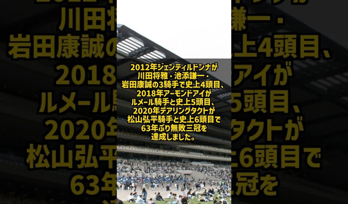 牝馬三冠達成馬6頭の歴史 メジロラモーヌからデアリングタクトまで桜花賞オークス秋華賞制覇の偉業 #Shorts