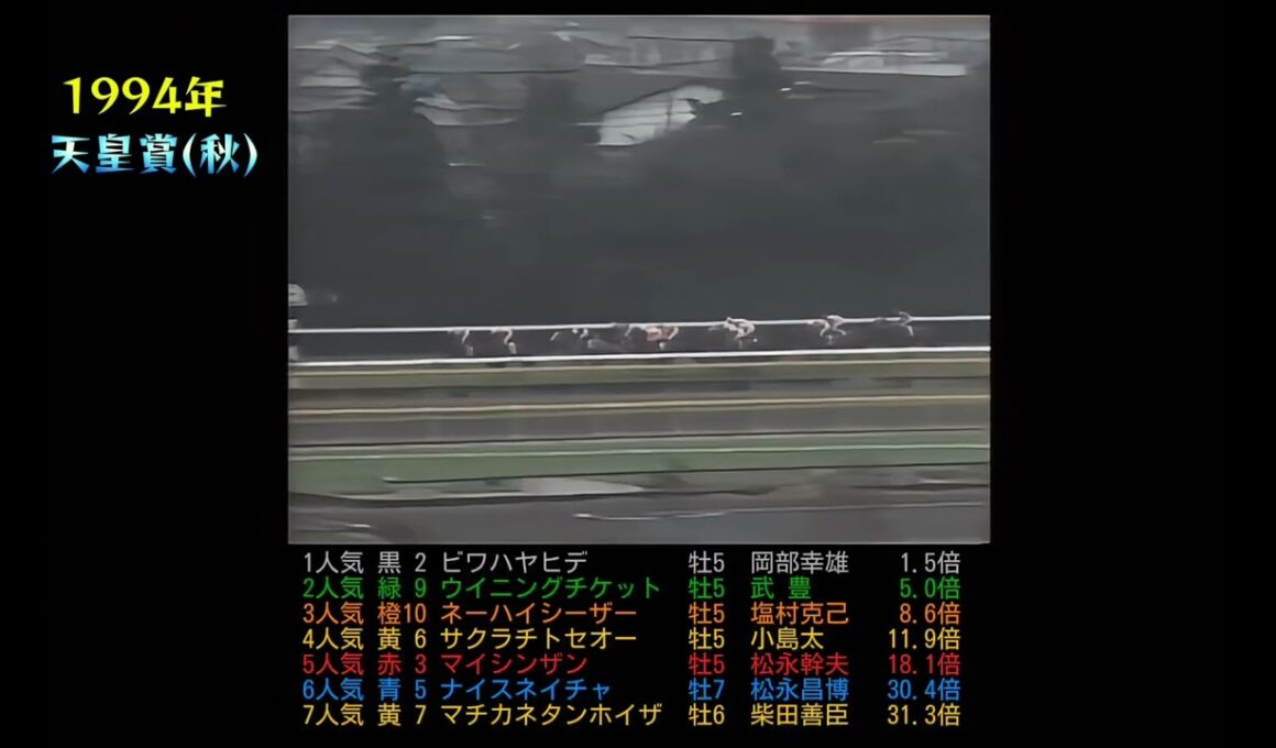 1994年天皇賞(秋)ネーハイシーザー　#競馬#天皇賞#ウマ娘#horse#1994年#ネーハイシーザー#ビワハヤヒデ#ウイニングチケット　