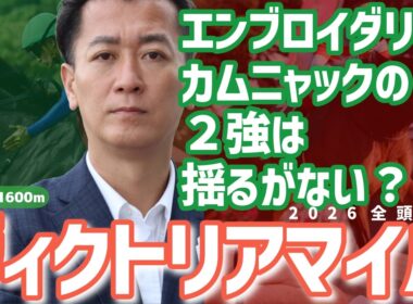 【ヴィクトリアマイル2026・競馬予想】エンブロイダリーとカムニャックの２強は揺るがない？