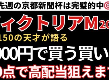 【ヴィクトリアマイル2026 予想】1000円で高配当を狙う三連複10点！軸はこの馬です