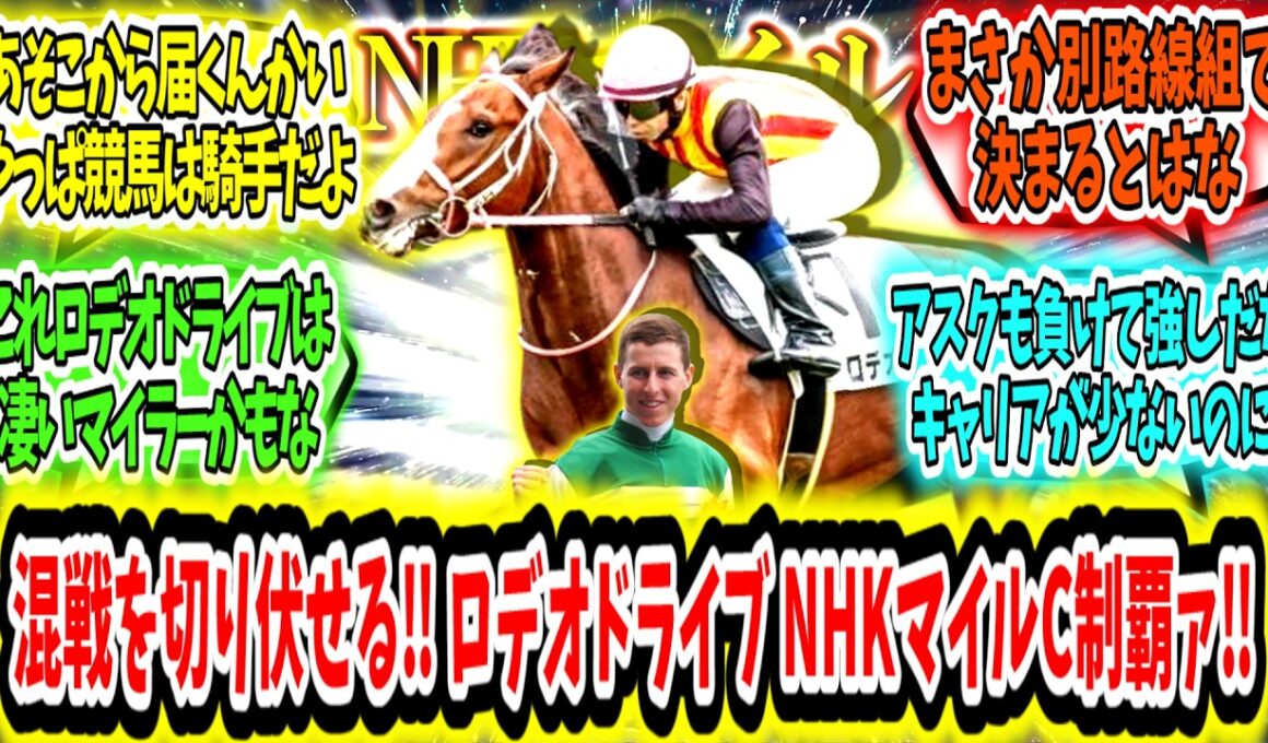 『混沌マイル戦を最後方から切り伏せる‼ ロデオドライブ NHKマイルC制覇ァ‼』に対するみんなの反応【競馬の反応集】