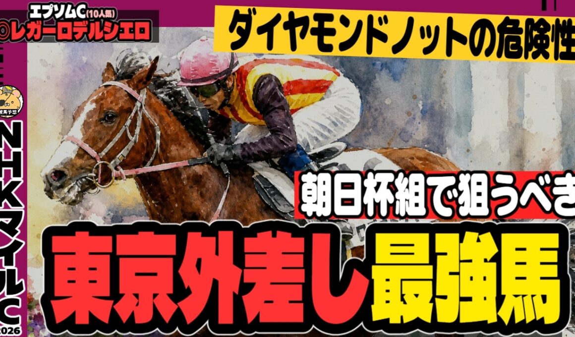 【意外な巧者！】「新馬で東京最強の気配！」NHKマイルC2026最終結論【競馬予想】