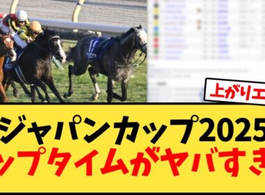 【ジャパンカップ2025】ＪＣのラップタイムがとんでもないと話題にｗ【競馬反応集】