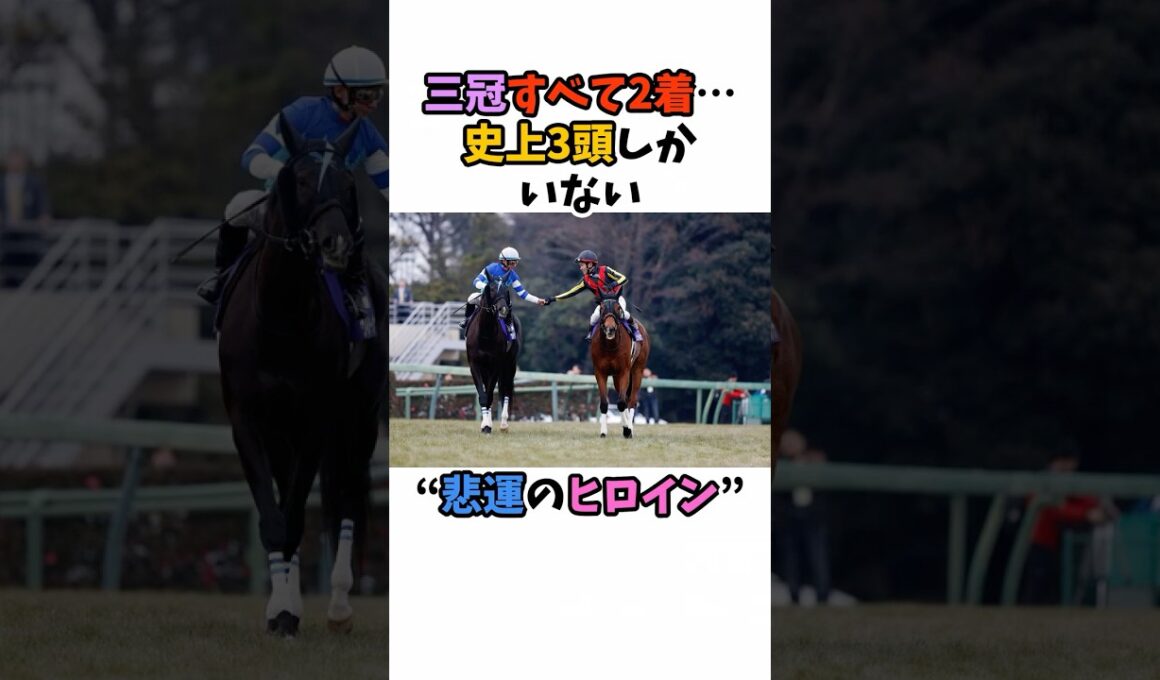 三冠すべて2着…史上3頭しかいない“悲運のヒロイン” #競馬 #horse