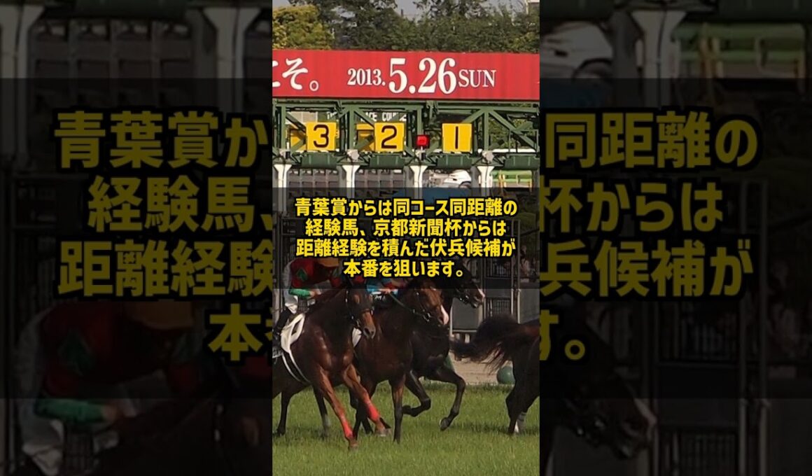 ダービー1ヶ月前展望 皐月賞青葉賞京都新聞杯からの主役候補と前哨戦の動向 #Shorts