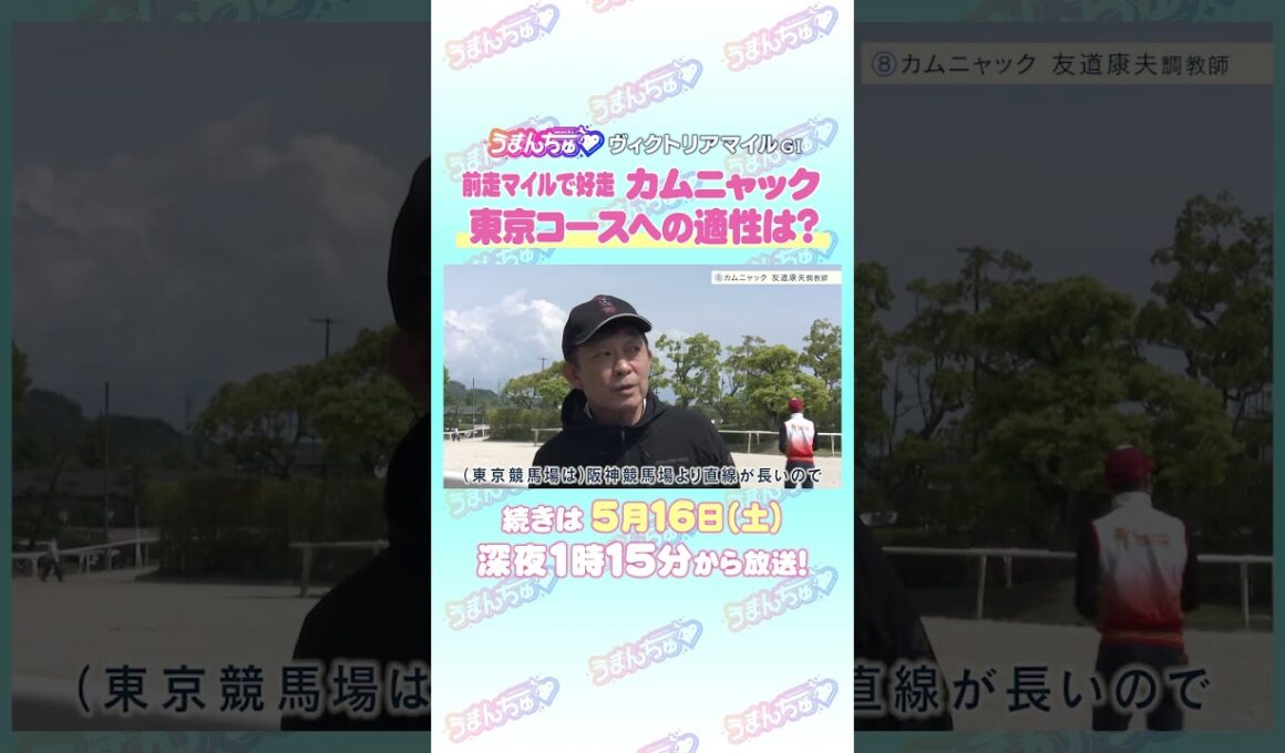 ヴィクトリアマイル GⅠ トレセン直撃取材！ #競馬 #ヴィクトリアマイル #カムニャック #友道康夫 調教師
