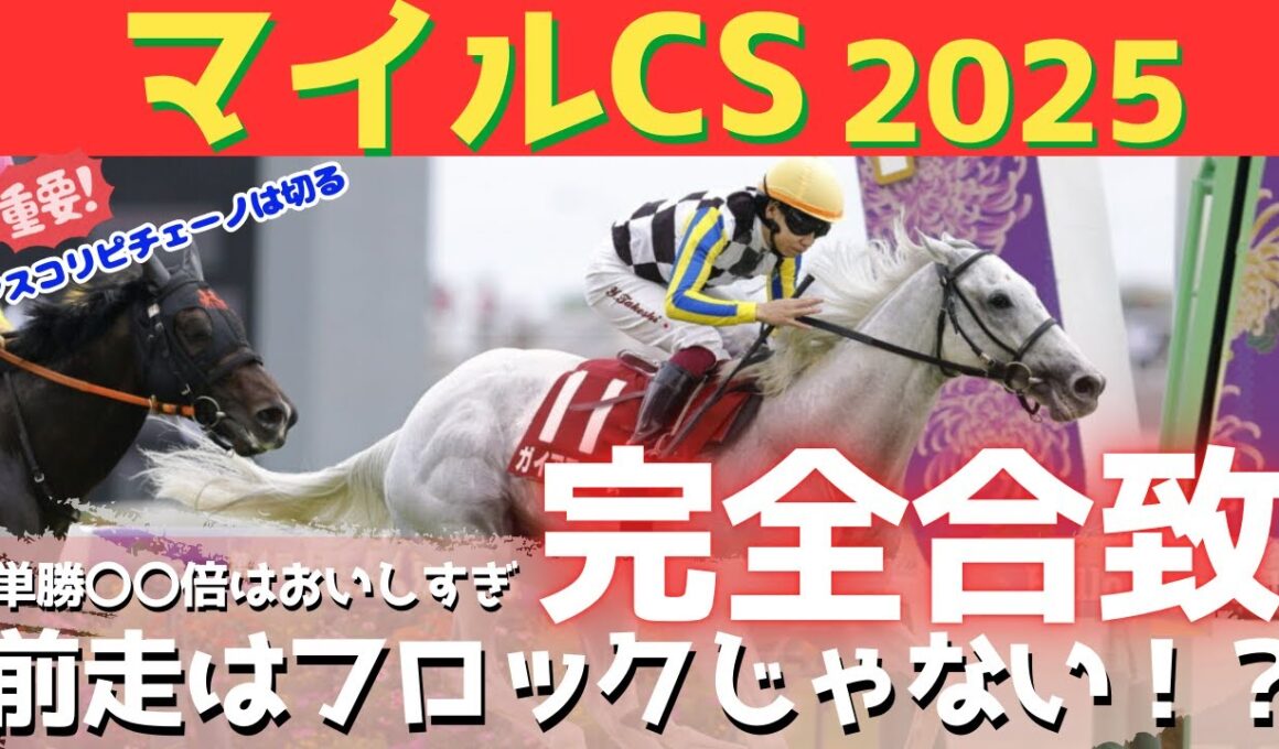【マイルチャンピオンシップ2025 予想】「この馬」で決まり！2強（ジャンタル・ソウル）を消して狙う、単勝〇〇倍の爆穴候補とは？
