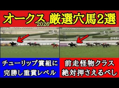 【オークス2026】厳選穴馬2頭！実質底見せておらず良いパフォを見せているが案外軽視されている期待値高い馬を大公開！