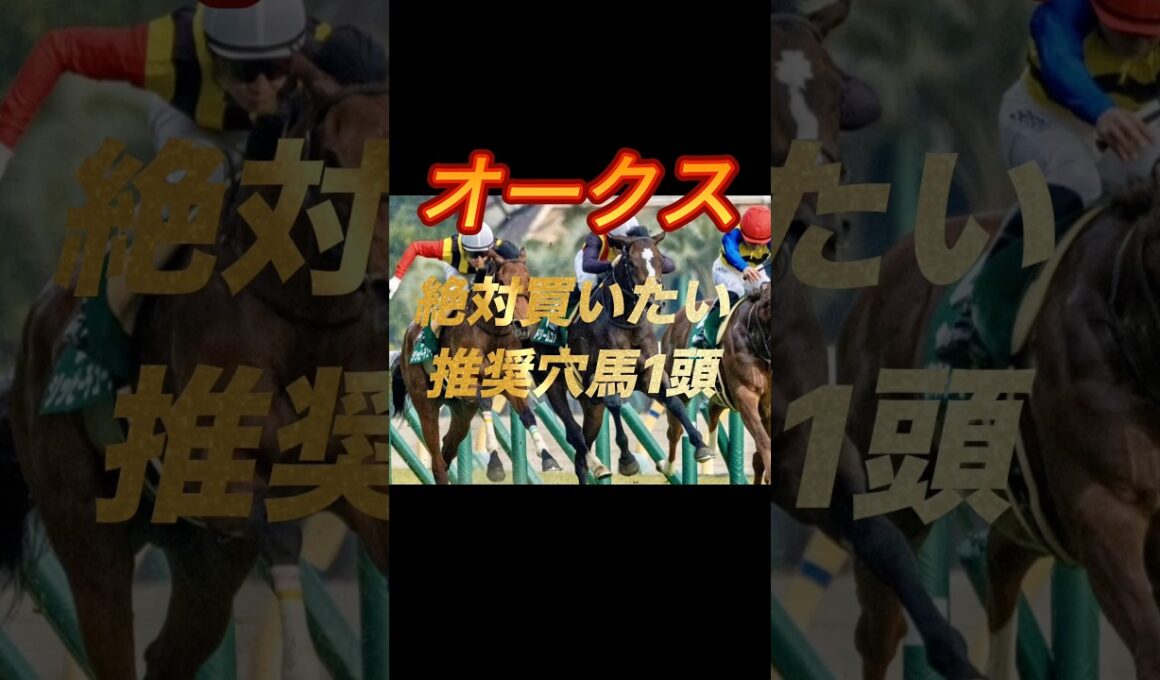 オークス2026 絶対買いたい推奨穴馬一頭紹介