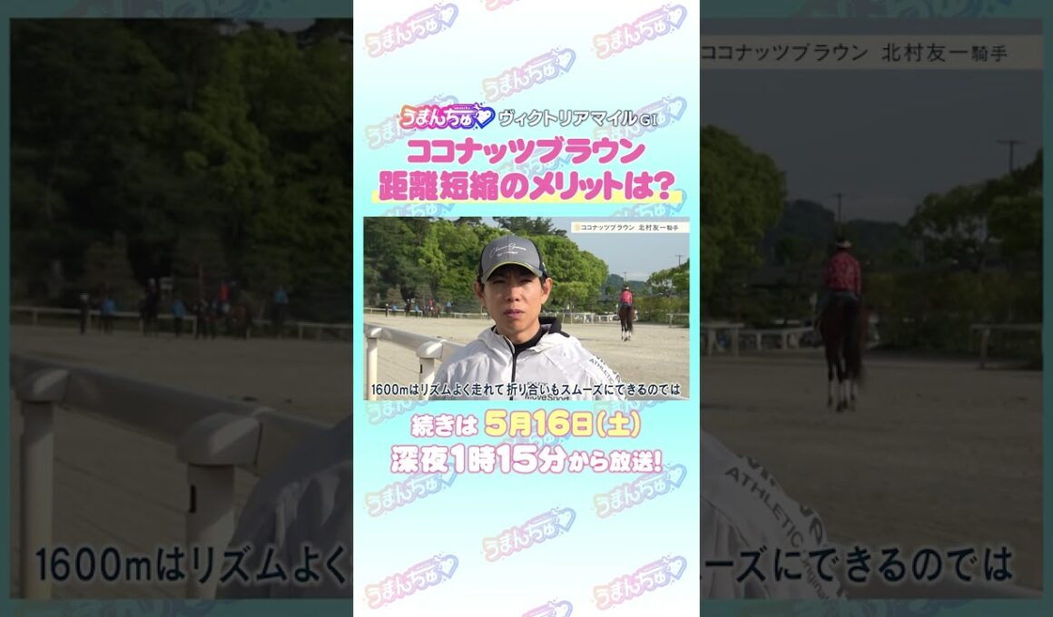ヴィクトリアマイル GⅠ トレセン直撃取材！ #競馬 #ヴィクトリアマイル #ココナッツブラウン #北村友一 騎手