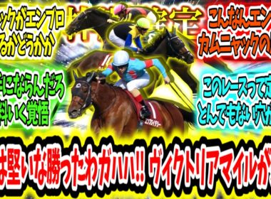 『【枠順確定】今年は堅そうだな勝ったわガハハ‼ ヴィクトリアマイルが来る‼』に対するみんなの反応【競馬の反応集】