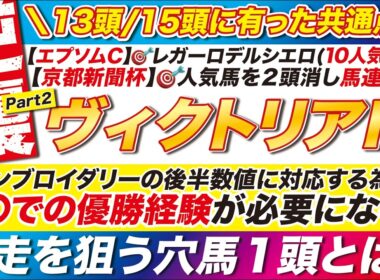 🎯13頭/15頭に有った共通点→【ヴィクトリアマイル2026予想】エンブロイダリーの後半数値に対応する為には、〇〇での優勝経験が必要になる？爆走を狙う穴馬１頭