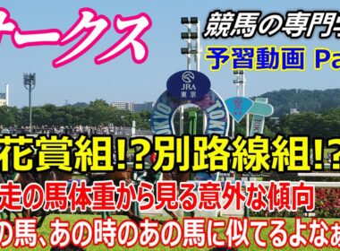 【オークス2026】予習動画 Part2 前走の馬体重から見る顕著な傾向など【競馬の初心者の方にもわかりやすく解説】