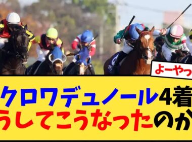 【ジャパンカップ2025】クロワデュノール4着どうしてこうなったのか…【競馬反応集】