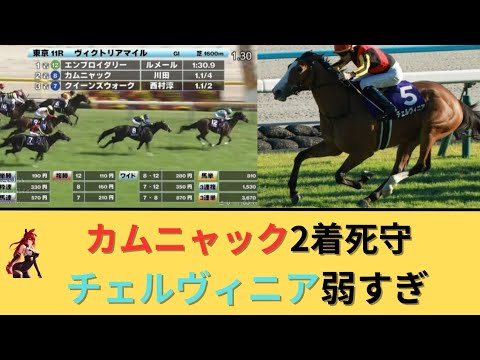 【ヴィクトリアマイル2026】カムニャック川田2着死守＆チェルヴィニア弱すぎ
